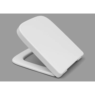 Haro Weiß Toilettensitz Modell 531555 mit Edelstahl-Scharnieren - D-Form Haro Weiß Toilettensitz Modell 531555 mit Edelstahl-Scharnieren - D-Form