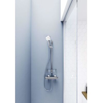 Hansabasicjet Brausestangen-Set 44770131 720 mm, 3-strahlig, Wandmontage, chrom Hansabasicjet Brausestangen-Set 44770131 720 mm, 3-strahlig, Wandmontage, chrom