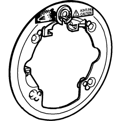 Hansa Rosettenträger - Ohne Umstellung - Befestigungsteile Hansa Rosettenträger - Ohne Umstellung - Befestigungsteile