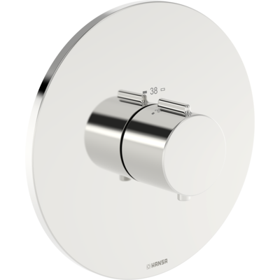 HANSAEASYTHERM 8860 Thermostat 88609245 Fertigmontageset, Sichtteil für einen Abgang, rund chrom HANSAEASYTHERM 8860 Thermostat 88609245 Fertigmontageset, Sichtteil für einen Abgang, rund chrom