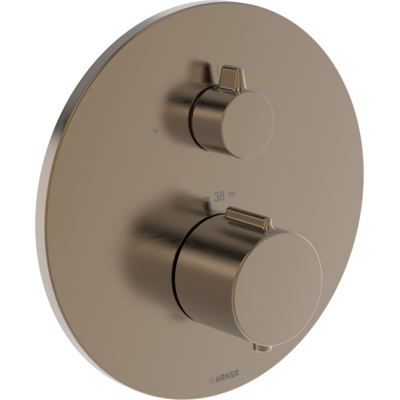 HANSAEASYTHERM 8861 Thermostat 8861924581 Fertigmontageset, Sichtteil für einen Abgang, rund Bronze HANSAEASYTHERM 8861 Thermostat 8861924581 Fertigmontageset, Sichtteil für einen Abgang, rund Bronze