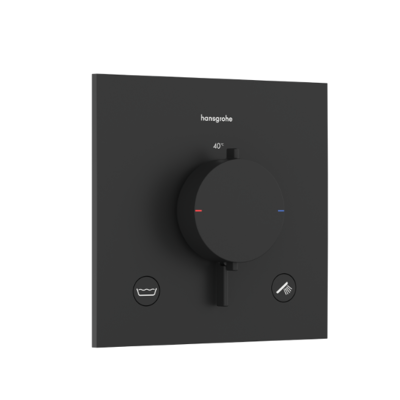 Hansgrohe Ecostat Comfort E Thermostat 33716670 Unterputz , für 2 Verbraucher, 23 l/min, EN 1717, schwarz matt Hansgrohe Ecostat Comfort E Thermostat 33716670 Unterputz , für 2 Verbraucher, 23 l/min, EN 1717, schwarz matt
