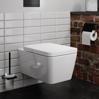 Hansgrohe Weiß Wand-WC mit Tiefspülung - HygieneEffect Hansgrohe Weiß Wand-WC mit Tiefspülung - HygieneEffect