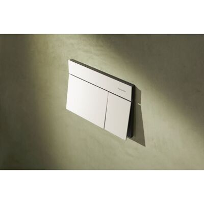 Hansgrohe iFrame Element E Betätigungsplatte 66003700 für 2-Mengen-Spülung, Metall, mattweiß Hansgrohe iFrame Element E Betätigungsplatte 66003700 für 2-Mengen-Spülung, Metall, mattweiß