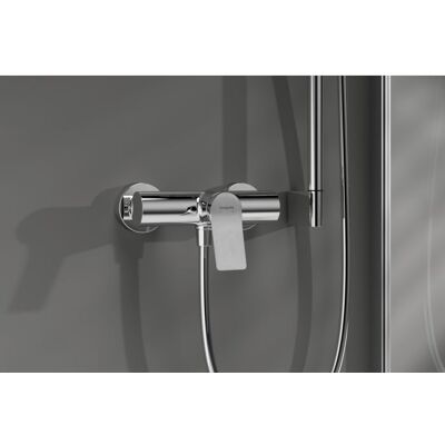 Hansgrohe Vivenis Einhebel-Duscharmatur 75623000 Aufputz, mit Schalldämpfer, chrom Hansgrohe Vivenis Einhebel-Duscharmatur 75623000 Aufputz, mit Schalldämpfer, chrom