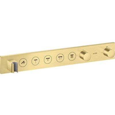 Hansgrohe Axor Thermostatmodul ShowerSolutions - 5 Anschlüsse - Brushed Brass Hansgrohe Axor Thermostatmodul ShowerSolutions - 5 Anschlüsse - Brushed Brass