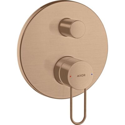 Hansgrohe Axor Uno Wandmontierter Badewannenmischer - Gebürstetes Rotgold Hansgrohe Axor Uno Wandmontierter Badewannenmischer - Gebürstetes Rotgold