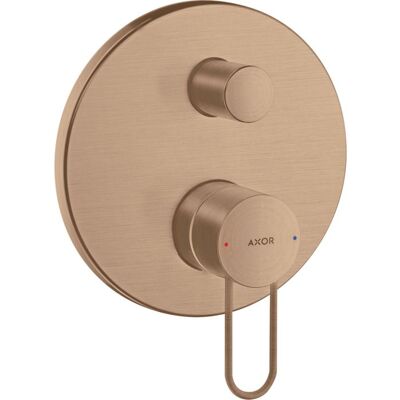 Hansgrohe Axor Uno Wandmontage Badewannenmischer - Gebürstetes Rotgold Hansgrohe Axor Uno Wandmontage Badewannenmischer - Gebürstetes Rotgold