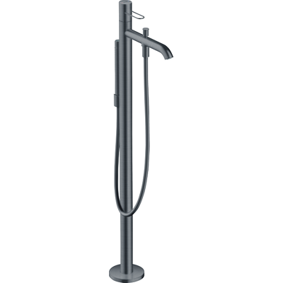 Hansgrohe AXOR Uno Badewannenmischer - Brushed Black Chrome - Bodenmontage Hansgrohe AXOR Uno Badewannenmischer - Brushed Black Chrome - Bodenmontage