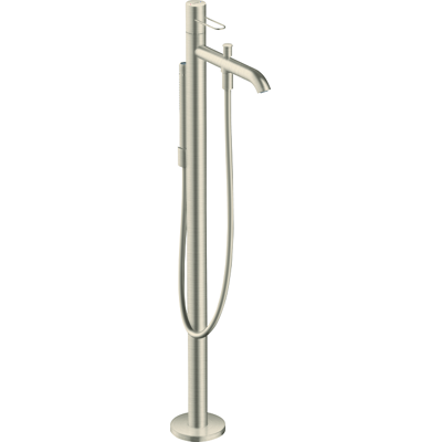 Hansgrohe AXOR Uno Einhebel-Badewannenmischer - Bodenmontage, Brushed Nickel Hansgrohe AXOR Uno Einhebel-Badewannenmischer - Bodenmontage, Brushed Nickel