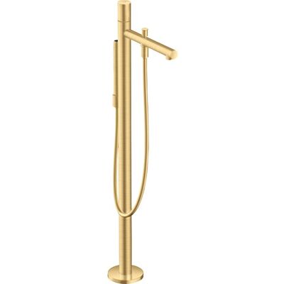 Hansgrohe Axor Uno bodenstehender Badewannenmischer - Gebürstetes Gold Hansgrohe Axor Uno bodenstehender Badewannenmischer - Gebürstetes Gold
