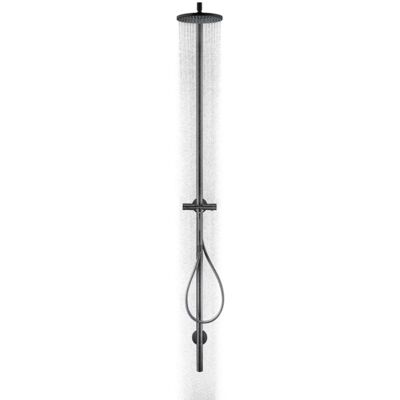 Hansgrohe Axor Starck Duschsäule 12672670 mit Thermostat, Kopfbrause 240 1jet, mattschwarz Hansgrohe Axor Starck Duschsäule 12672670 mit Thermostat, Kopfbrause 240 1jet, mattschwarz