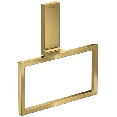 Hansgrohe Axor Handtuchring 42623990 eckig, schwenkbar, polished gold optic Hansgrohe Axor Handtuchring 42623990 eckig, schwenkbar, polished gold optic