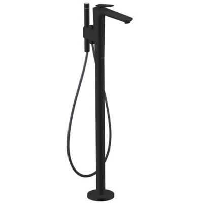 Hansgrohe Axor Citterio C Wannenarmatur 49441670 cubic cut, mattschwarz, bodenstehend, Ausladung 194mm Hansgrohe Axor Citterio C Wannenarmatur 49441670 cubic cut, mattschwarz, bodenstehend, Ausladung 194mm