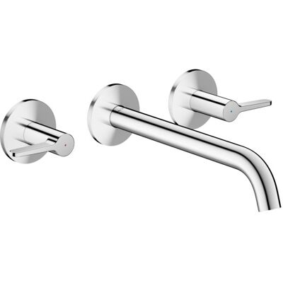 Hansgrohe AXOR One 3-Loch Wannenarmatur 48431000 Unterputz, Ausladung 220mm, für Wandmontage, mit Hebelgriff, chrom Hansgrohe AXOR One 3-Loch Wannenarmatur 48431000 Unterputz, Ausladung 220mm, für Wandmontage, mit Hebelgriff, chrom