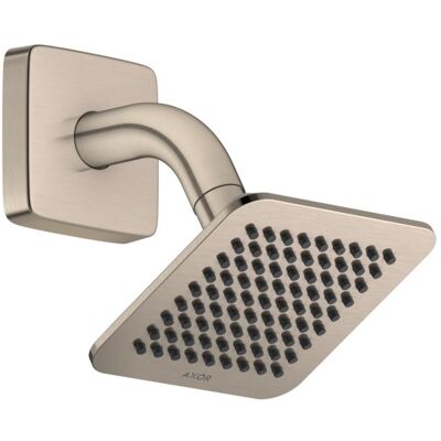 Hansgrohe AXOR Citterio C Duschkopf 28810820 1 Strahlart wassersparend mit Brausearm, 120x120mm, brushed nickel Hansgrohe AXOR Citterio C Duschkopf 28810820 1 Strahlart wassersparend mit Brausearm, 120x120mm, brushed nickel