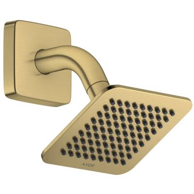 Hansgrohe AXOR Citterio C Duschkopf 28810950 1 Strahlart wassersparend mit Brausearm, 120x120mm, brushed brass Hansgrohe AXOR Citterio C Duschkopf 28810950 1 Strahlart wassersparend mit Brausearm, 120x120mm, brushed brass