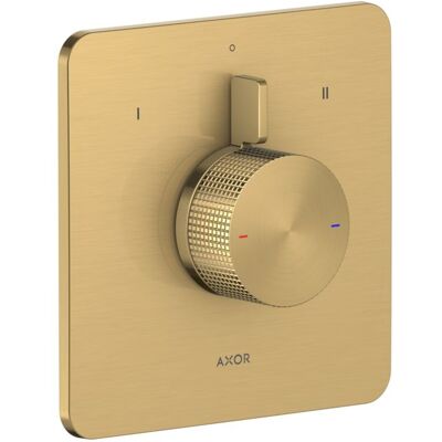 Hansgrohe AXOR Citterio C Mischer 49451250 Fertigmontageset, Unterputz, 2 Verbraucher, Cubic cut, brushed gold optic Hansgrohe AXOR Citterio C Mischer 49451250 Fertigmontageset, Unterputz, 2 Verbraucher, Cubic cut, brushed gold optic