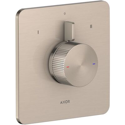 Hansgrohe AXOR Citterio C Mischer 49451820 Unterputz, Fertigmontageset, 2 Verbraucher, Cubic cut, brushed nickel Hansgrohe AXOR Citterio C Mischer 49451820 Unterputz, Fertigmontageset, 2 Verbraucher, Cubic cut, brushed nickel