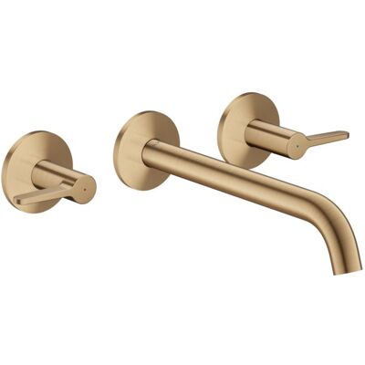 Hansgrohe AXOR One 3-Loch Wannenarmatur 48431140 Unterputz, Ausladung 220mm, für Wandmontage, mit Hebelgriff, brushed bronze Hansgrohe AXOR One 3-Loch Wannenarmatur 48431140 Unterputz, Ausladung 220mm, für Wandmontage, mit Hebelgriff, brushed bronze