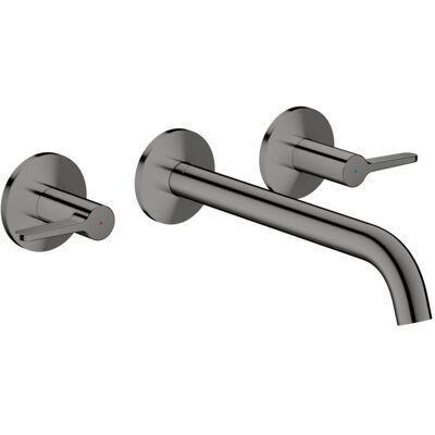 Hansgrohe AXOR One 3-Loch Wannenarmatur 48431330 Unterputz, Ausladung 220mm, für Wandmontage, mit Hebelgriff, polished black chrome Hansgrohe AXOR One 3-Loch Wannenarmatur 48431330 Unterputz, Ausladung 220mm, für Wandmontage, mit Hebelgriff, polished black chrome