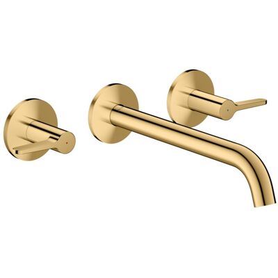 Hansgrohe AXOR One 3-Loch Wannenarmatur 48431990 Unterputz, Ausladung 220mm, für Wandmontage, mit Hebelgriff, polished gold optic Hansgrohe AXOR One 3-Loch Wannenarmatur 48431990 Unterputz, Ausladung 220mm, für Wandmontage, mit Hebelgriff, polished gold optic