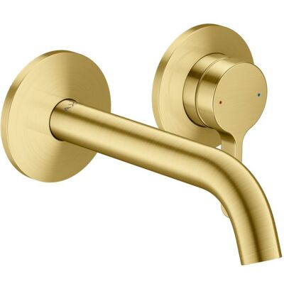 Hansgrohe AXOR One Einhebel-Waschtischarmatur 48170950 Unterputz für Wandmontage mit Hebelgriff und Auslauf 160 mm, brushed brass Hansgrohe AXOR One Einhebel-Waschtischarmatur 48170950 Unterputz für Wandmontage mit Hebelgriff und Auslauf 160 mm, brushed brass