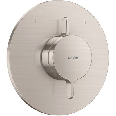 Hansgrohe AXOR One Mischer 48415800 Unterputz für 2 Funktionen, Edelstahl Finish Hansgrohe AXOR One Mischer 48415800 Unterputz für 2 Funktionen, Edelstahl Finish