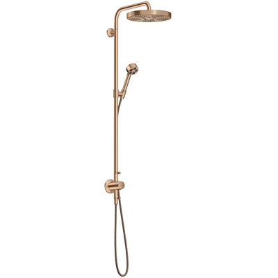Hansgrohe AXOR One Duschsystem mit Thermostat und Duschkopf 280 48797310 Unterputz-Fertigmontageset, 1 Strahlart wassersparend , EcoSmart, 8 l/min, brushed red gold Hansgrohe AXOR One Duschsystem mit Thermostat und Duschkopf 280 48797310 Unterputz-Fertigmontageset, 1 Strahlart wassersparend , EcoSmart, 8 l/min, brushed red gold