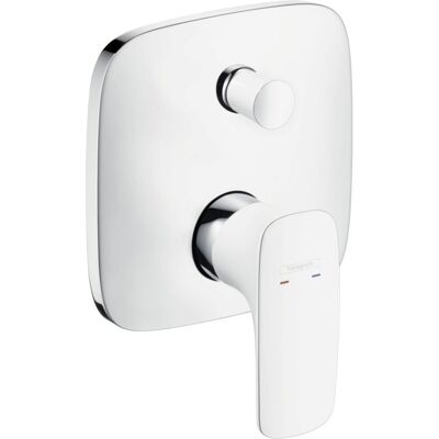 Hansgrohe Fertigmontageset PuraVida 15445400 Unterputz-Wannen-Armatur white chrome Hansgrohe Fertigmontageset PuraVida 15445400 Unterputz-Wannen-Armatur white chrome