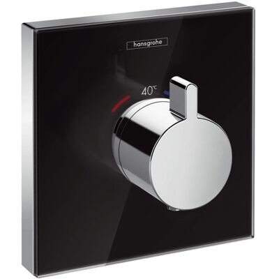 Hansgrohe ShowerSelect Glas Thermostat 15734600 Unterputz, Glas, schwarz chrom Hansgrohe ShowerSelect Glas Thermostat 15734600 Unterputz, Glas, schwarz chrom