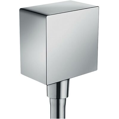 Hansgrohe Fixfit Square Schlauchanschluss 26455000 chrom, Rückflussverhinderer und Kunststoffwinkel Hansgrohe Fixfit Square Schlauchanschluss 26455000 chrom, Rückflussverhinderer und Kunststoffwinkel