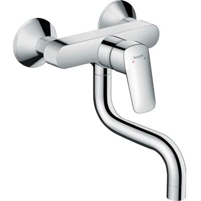 Hansgrohe Logis Wand Küchenarmatur 71836000 chrom, Wandmontage, schwenkbarer Auslauf 180° Hansgrohe Logis Wand Küchenarmatur 71836000 chrom, Wandmontage, schwenkbarer Auslauf 180°