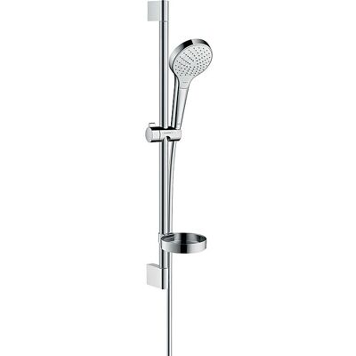Hansgrohe Croma Select S 110 Vario Brauseset 28170400 110 mm, mit Handbrause, Brauseschlauch, weiß/chrom Hansgrohe Croma Select S 110 Vario Brauseset 28170400 110 mm, mit Handbrause, Brauseschlauch, weiß/chrom
