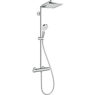 Hansgrohe Crometta E Showerpipe 240 1jet 27271000 mit Thermostat, chrom Hansgrohe Crometta E Showerpipe 240 1jet 27271000 mit Thermostat, chrom
