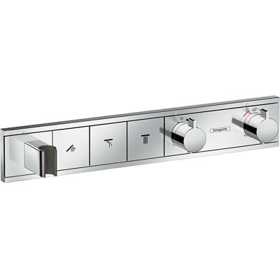 Hansgrohe RainSelect Brausethermostat 15356000 chrom, für 3 Verbraucher Hansgrohe RainSelect Brausethermostat 15356000 chrom, für 3 Verbraucher