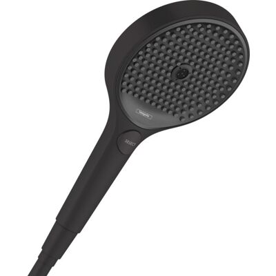 Hansgrohe Rainfinity 130 EcoSmart+ Handbrause 26862670 130mm Brausekopf, 3jet, schwarz matt Hansgrohe Rainfinity 130 EcoSmart+ Handbrause 26862670 130mm Brausekopf, 3jet, schwarz matt
