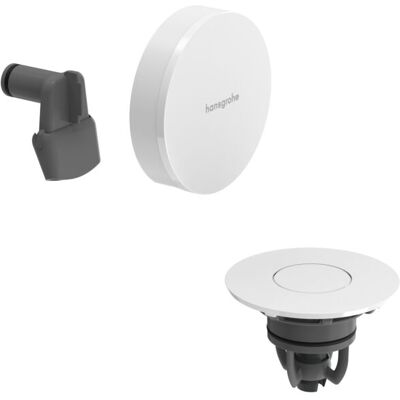 Hansgrohe Exafill Ab- und Überlaufgarnitur 58119700 Oberfläche Deckel weiß hochglanz, mattweiß, Fertigset, mit Wanneneinlauf Hansgrohe Exafill Ab- und Überlaufgarnitur 58119700 Oberfläche Deckel weiß hochglanz, mattweiß, Fertigset, mit Wanneneinlauf