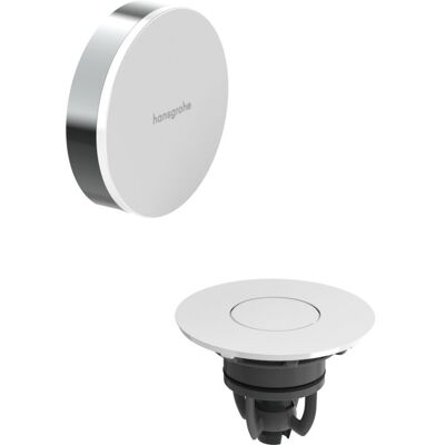 Hansgrohe Flexaplus Ab- und Überlaufgarnitur 58187000 Oberfläche Deckel weiß hochglanz, chrom, Fertigset Hansgrohe Flexaplus Ab- und Überlaufgarnitur 58187000 Oberfläche Deckel weiß hochglanz, chrom, Fertigset