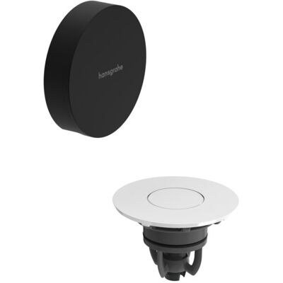 Hansgrohe Flexaplus Ab- und Überlaufgarnitur 58187670 Oberfläche Deckel weiß hochglanz, mattschwarz, Fertigset Hansgrohe Flexaplus Ab- und Überlaufgarnitur 58187670 Oberfläche Deckel weiß hochglanz, mattschwarz, Fertigset