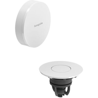 Hansgrohe Flexaplus Ab- und Überlaufgarnitur 58187700 Oberfläche Deckel weiß hochglanz, mattweiß, Fertigset Hansgrohe Flexaplus Ab- und Überlaufgarnitur 58187700 Oberfläche Deckel weiß hochglanz, mattweiß, Fertigset
