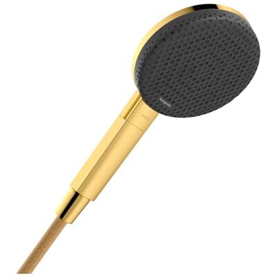 Hansgrohe Raindance Alive Select S - 125 mm Duschkopf - Polished Gold Optic - 3 Strahlarten Hansgrohe Raindance Alive Select S - 125 mm Duschkopf - Polished Gold Optic - 3 Strahlarten