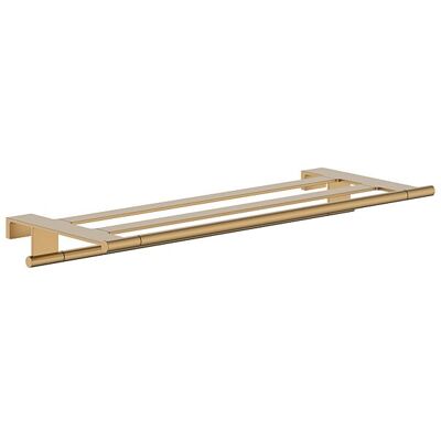 Hansgrohe AddStoris S Handtuchablage 41781140 mit Handtuchhalter, Wandmontage, brushed bronze Hansgrohe AddStoris S Handtuchablage 41781140 mit Handtuchhalter, Wandmontage, brushed bronze