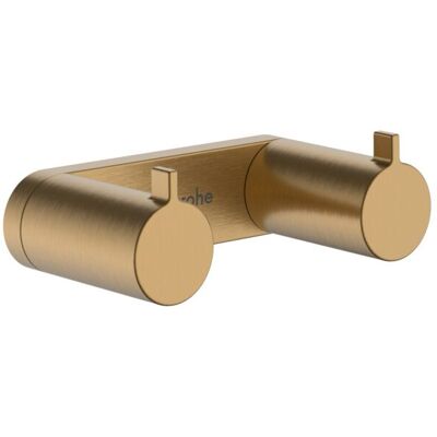 Hansgrohe AddStoris S Handtuchhaken 41785140 Wandmontage, 2 Haken, brushed bronze Hansgrohe AddStoris S Handtuchhaken 41785140 Wandmontage, 2 Haken, brushed bronze