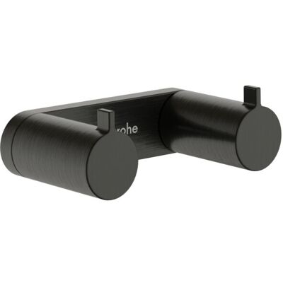 Hansgrohe AddStoris S Handtuchhaken 41785340 Wandmontage, 2 Haken, brushed black chrome Hansgrohe AddStoris S Handtuchhaken 41785340 Wandmontage, 2 Haken, brushed black chrome