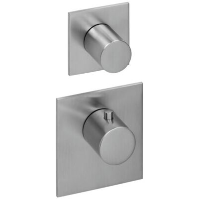 Herzbach Herzbach Logic XL Thermostat-Set - Edelstahl gebürstet Herzbach Herzbach Logic XL Thermostat-Set - Edelstahl gebürstet