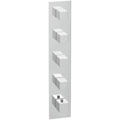 Herzbach Logic XL Universal Thermostat-Modul - Eckige Griffe, Chrom Herzbach Logic XL Universal Thermostat-Modul - Eckige Griffe, Chrom
