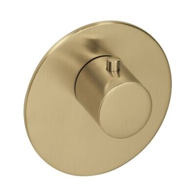 Herzbach XL Vario Thermostat-Set - Rund Brass Steel Herzbach XL Vario Thermostat-Set - Rund Brass Steel