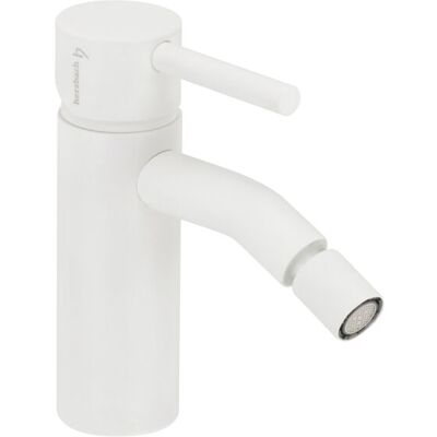 Herzbach Deep White Bidet-Einlochbatterie - Keramik, Weiß matt Herzbach Deep White Bidet-Einlochbatterie - Keramik, Weiß matt
