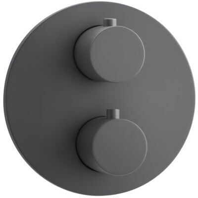 Herzbach Deep Grey Fertigmontageset - Unterputz-Thermostat für 3 Verbraucher Herzbach Deep Grey Fertigmontageset - Unterputz-Thermostat für 3 Verbraucher